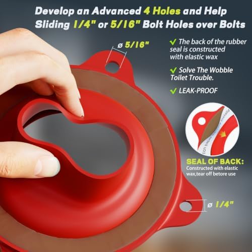 Toilet Flange Repair Kit with Elastic Wax Ring & 16" Supply Line - Image 5