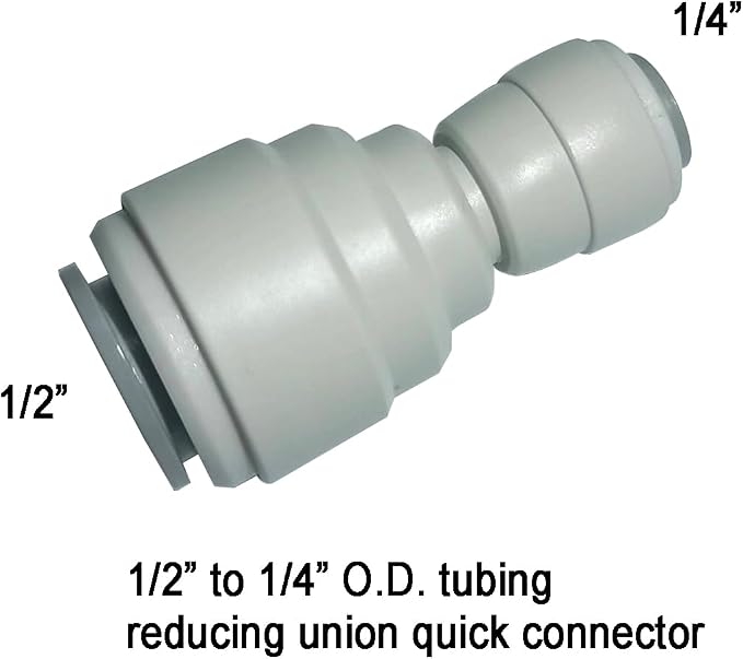 1/2" to 1/4" o.d. Tube Fitting, push to connect - Image 2