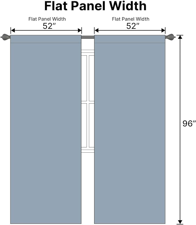H.VERSAILTEX Blackout Curtains Thermal Insulated Window Treatment Panels Room - Image 7