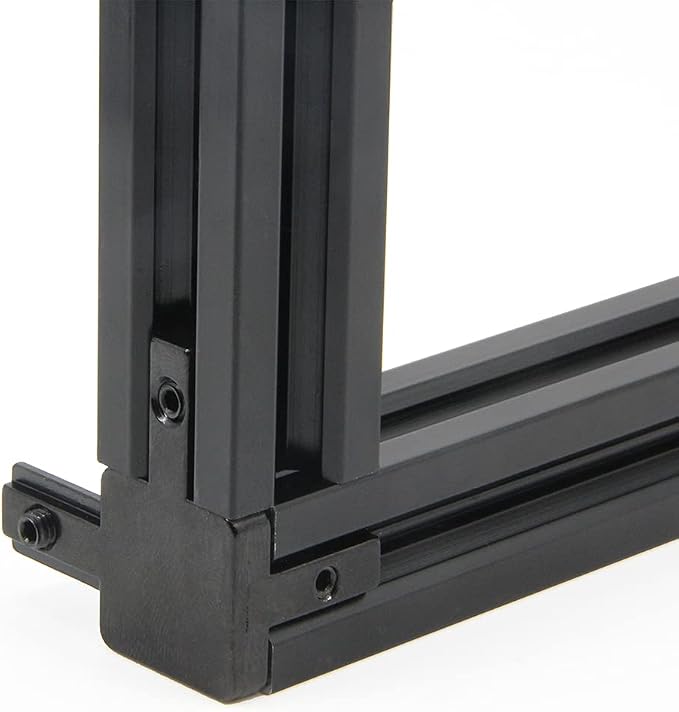 8PCS Black 3-Way End Corner Bracket Connector - Image 3