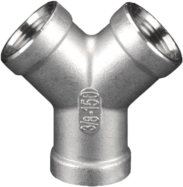 Stainless Steel 304 Tee NPT Female Y Shaped 3 Way Cast Pipe Fitting - Image 2
