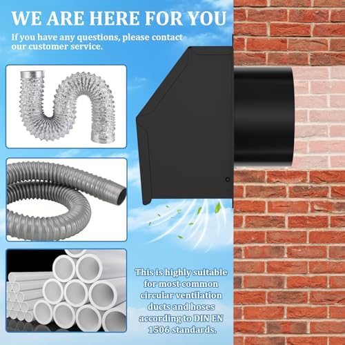 4 inch Dryer Vent Cover Outdoor, Wall Vent Cover - Image 6