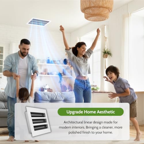 Modern Air Vent Cover 12x8 – Slim Design Aluminum Linear Slot Diffuser - Image 2