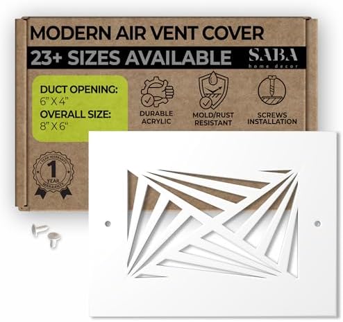 SABA Home Decor White Air Vent Cover by SABAHomeDecor