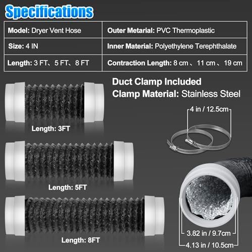 4Inch Flexible Dryer Vent Hose - Image 5