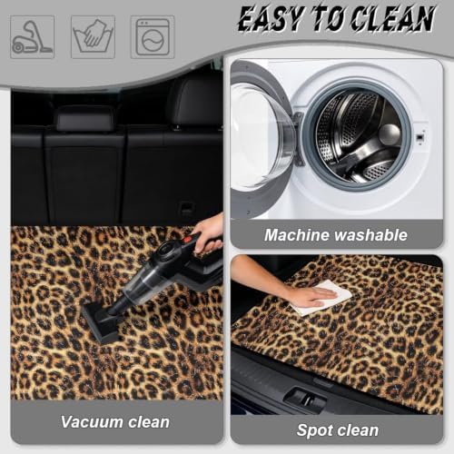 ELEQIN Classic Leopard Print Car Trunk Mat Cargo Liner - Image 5