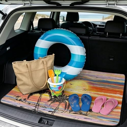 ELEQIN Car Cargo Liner, All Weather Heavy Duty Trunk Mat, Cargo Mats - Image 2