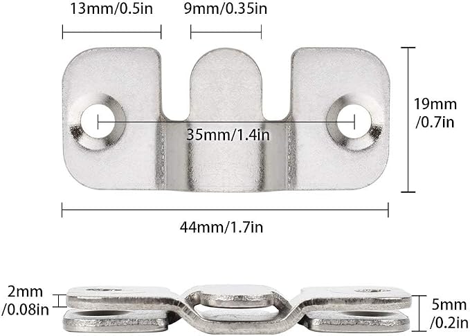 Photo Frame Hook, Tiberham Furniture Connector, Recessed Mounting Bracket - Image 3