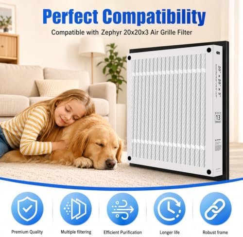 20x20x3 Air Filter Replacement For Zephyr 20x20x3 VGF Series, Foldable 2PACK - Image 2
