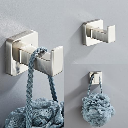 Brushed Nickel Bathroom Hardware Set 4 Pieces, Bathroom Accessories Set - Image 6