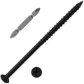 WenSilon 1/4" x5 Black Concrete Screw Anchor Black Flat Head by Wensilon