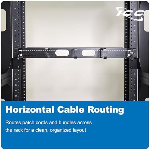 ICC 1U Ring Cable Manager Panel - Image 2
