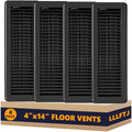 4 Pack Floor Vent Covers, Floor Register 4" x 14", Adjustable Decorative Vent by Unknown
