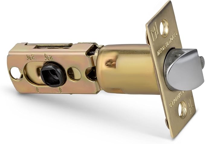Entry Square Latch Satin Brass by MegaHandles
