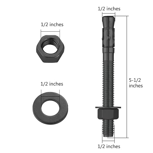 Wensilon 30Pcs 1/2x5-1/2 Inch Standard Fasteners - Image 5
