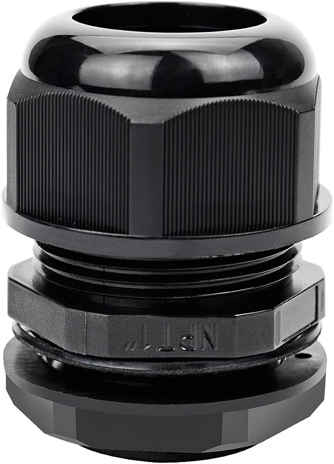 XHF 20 Pcs 1" IP68 Strain Relief Nylon Cord Grip Waterproof NPT Cable Glands by XHF