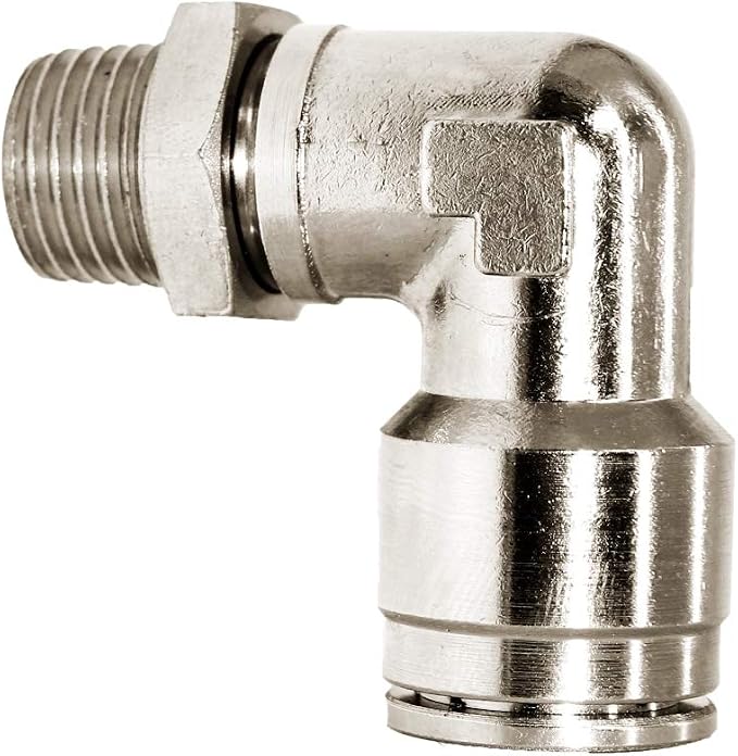 Beduan Brass BPL Push to Connect Air Fittings Elbow 3/8" Tube OD x 1/2" NPT - Image 2