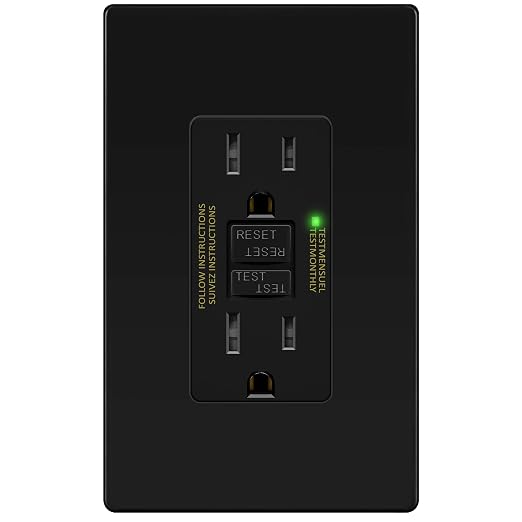 TG GFCI Outlet 15 Amp, Electrical Tamper-Resistant Receptacle, Self-Test | by TG