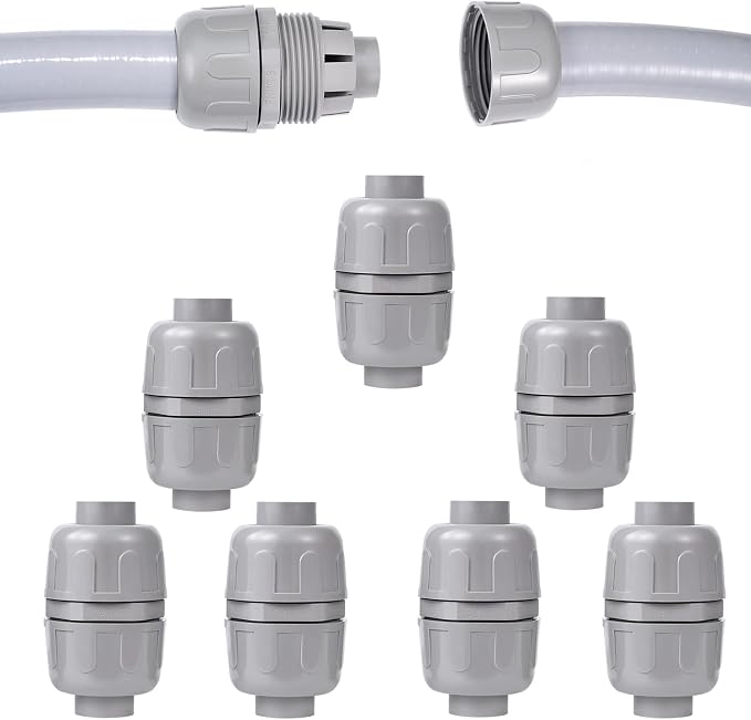 NPT 3/4 Double Conduit Liquid-Tight Connector Straight | Extend Repair Conduit by Aandxmok