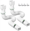 2 Pack Rain Gutter Downspout Extensions Flexible, Drain Downspout Extender by YOTODY