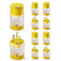 ELEGRP Lighted Straight Blade Electrical Plug and Connector Set 20 Amp 125 Volt by ELEGRP%7CELEGROUP