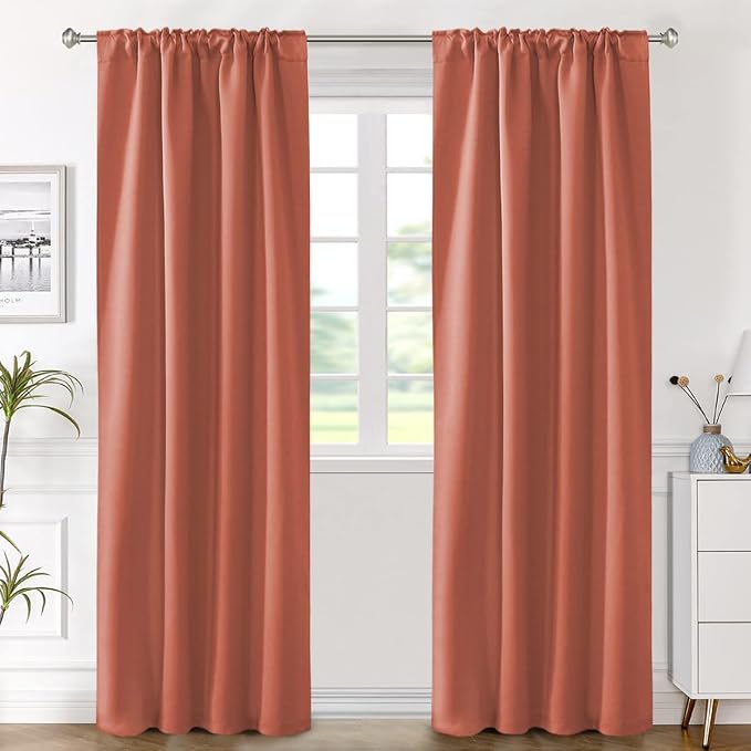 H.VERSAILTEX Blackout Curtains Thermal Insulated Window Treatment Panels Room - Image 2