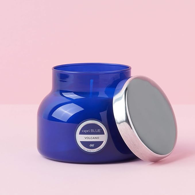 Capri Blue Volcano Scented, Glass Jar Candles - Image 2