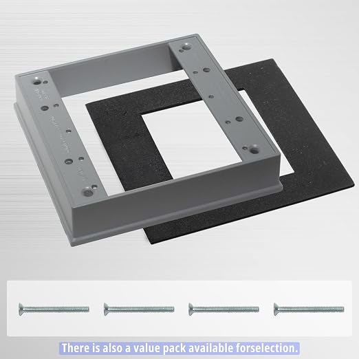 2-Gang Weatherproof Extension Ring, 1-1/32 in - Image 3