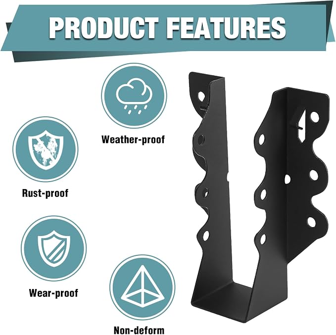 24PCS 2x6 Joist Hanger, Joist Bracket, Hurricane Ties - Image 5
