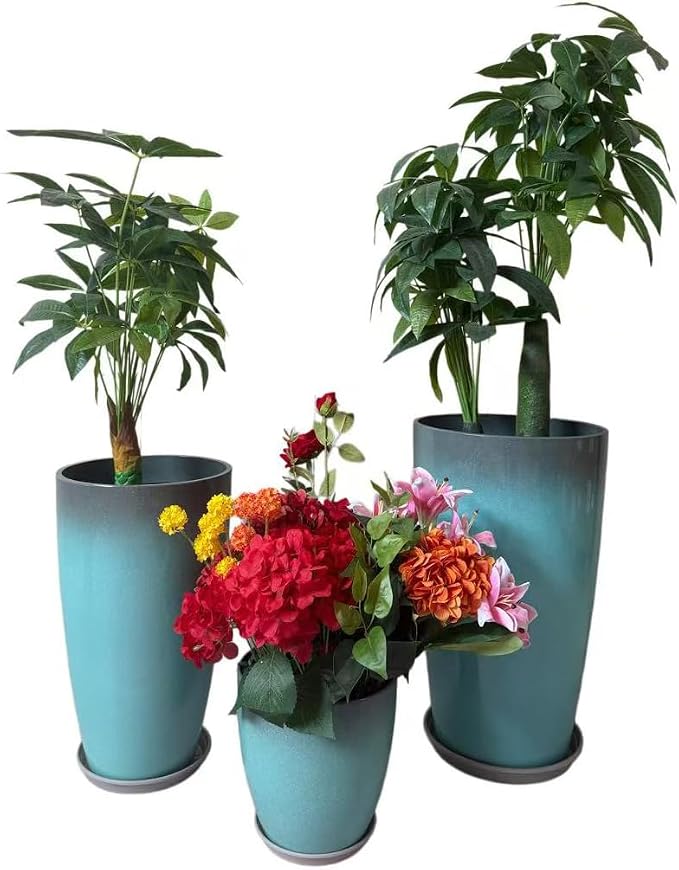 24, 11 Inch Large Plastic Planters by MinCHI257
