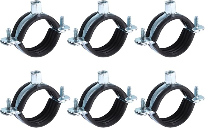 uxcell 6 Pcs Split Ring Pipe Hanger, 50mm/2inch Adjustable Pipe Bracket Clamp by uxcell