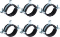 uxcell 6 Pcs Split Ring Pipe Hanger, 50mm/2inch Adjustable Pipe Bracket Clamp by uxcell