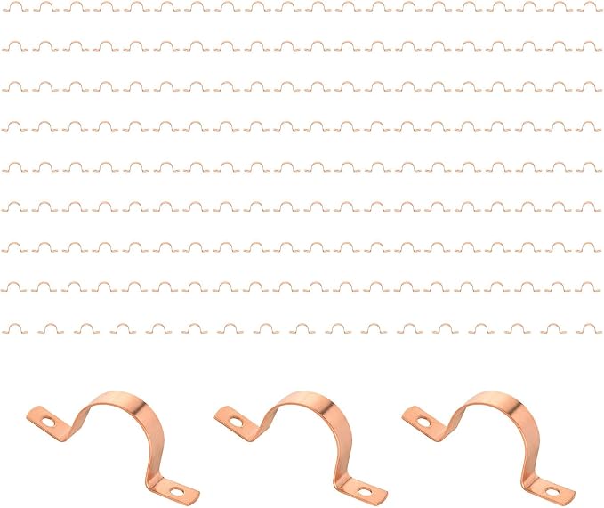 180 Pack Niikappu Copper Pipe Strap Clamp Hanger by Unknown