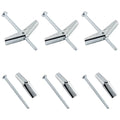 1/8 x 2 Inch Round Head Toggle Bolt and Wing Nut, Wall Anchor Bolts, Molly by Jersvimc