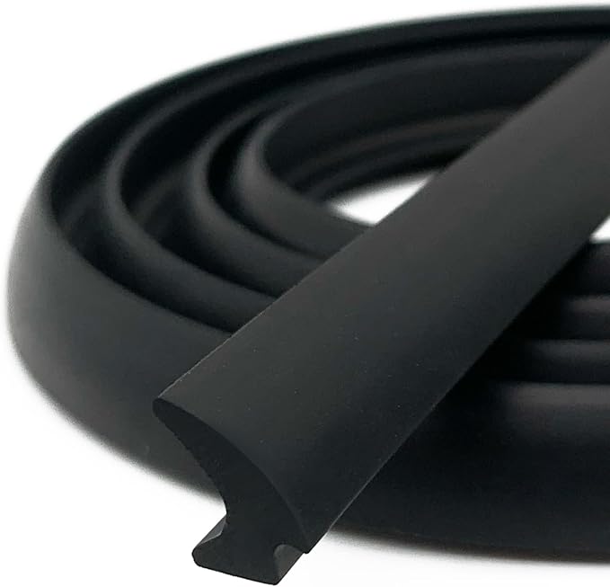 RV Window Seal, W: 1/4" x H: 1/2" Rubber Windshield Gasket, RV Window Weather by PACIXU