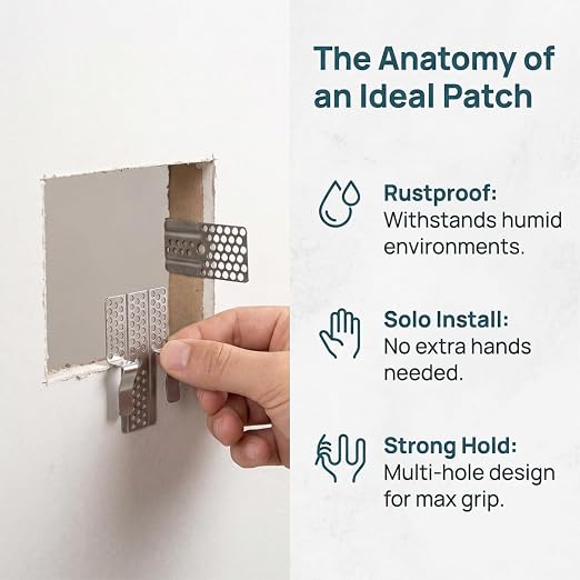 16 Pack Stainless Steel Drywall Patch Repair Clips, Heavy-Duty Wall Patch Clip - Image 4