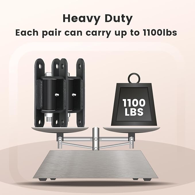 Heavy Duty Gate Hinges 7 Inch, 1000 LB Bearing Weld-On Bolt-On | 1000 LB heavy - Image 4