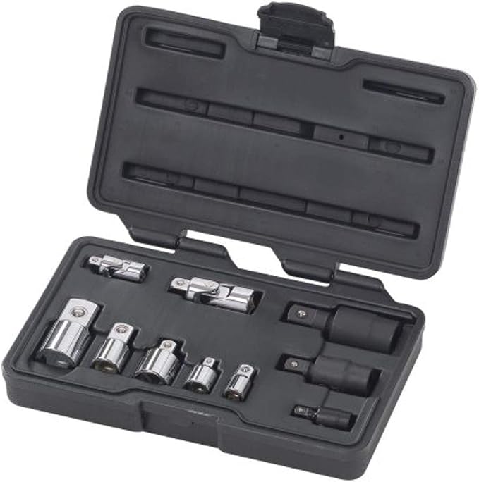 GEARWRENCH 10 Pc. 1/4", 3/8" & 1/2" Drive Universal Joint and Adapter Set by Unknown