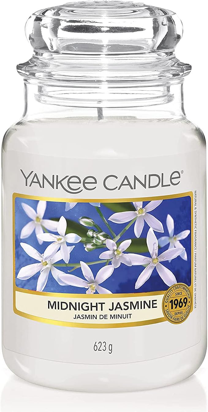 Yankee Candle Midnight Jasmine Scented, Classic 22oz Large Jar Single Wick by Unknown