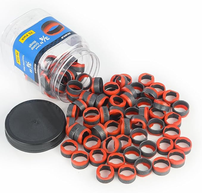 75 piece Pro EFIELD 3/4-inch Pex Copper Crimp Rings - Image 4