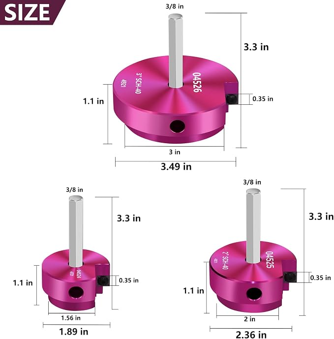 PVC Pipe Reamer 1-1/2", PVC Fitting Saver Socket Saver - Image 4