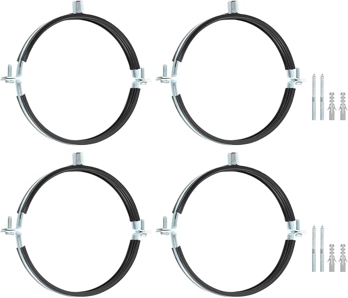 uxcell 4 Pcs Adjustable Pipe Bracket Clamp by uxcell