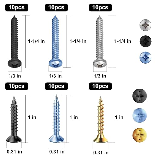 Self-Drilling Drywall Anchors Assortment Kit – 182 Pcs - Image 3