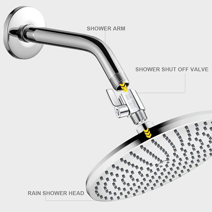 Shower Head Shut Off Valve 304 Stainless Steel Mini Ball Valve NPT Thread Water - Image 5