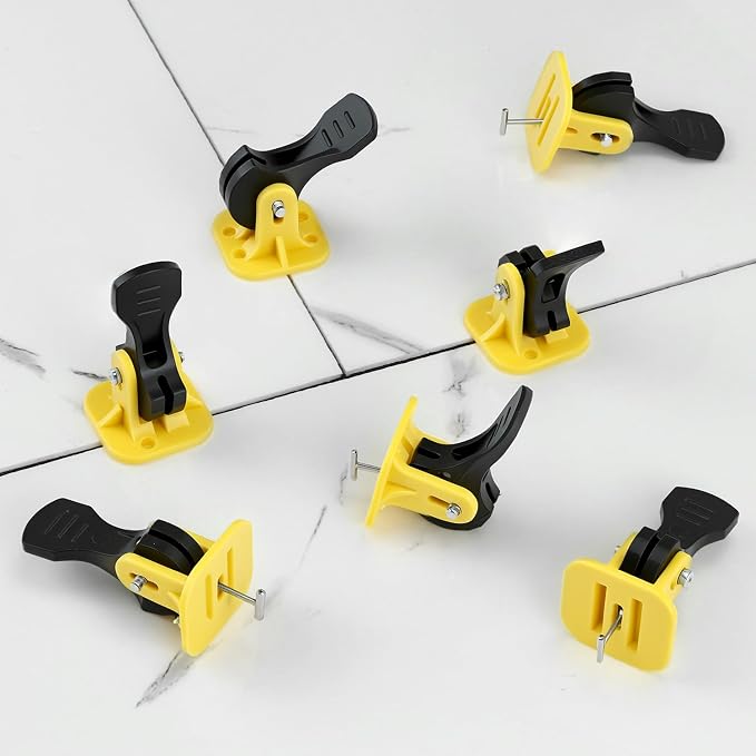 QWORK Tile Leveling System Kit, Floor Leveling Compounds 1/8", Steel Pin Tlie - Image 2