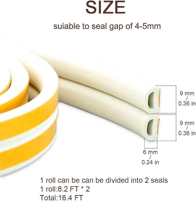 CloudBuyer Door Weather Stripping, Soundproof Insulation Seal Strip - Image 2