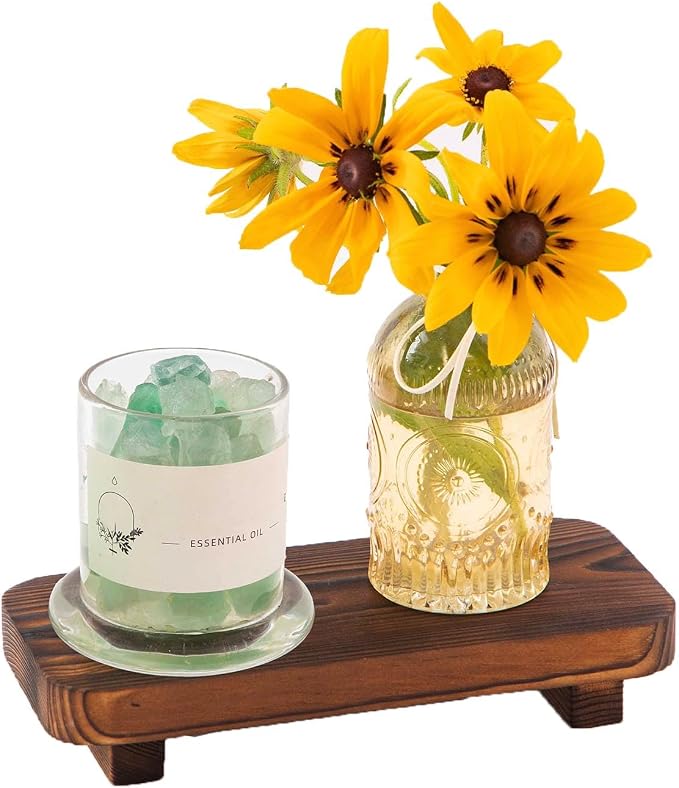 FLYIEE Wood Risers for Decor Display, Bathroom Counter Sink Decor, Dish Soap - Image 6