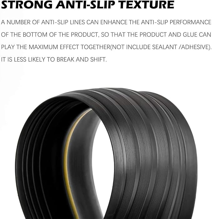 Papillon Universal Garage Door Bottom Threshold Seal Strip, Weatherproof Rubber - Image 4