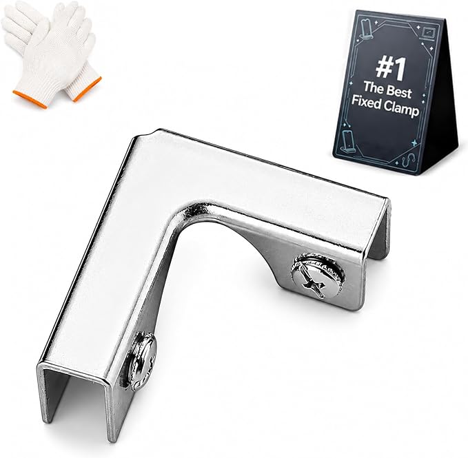 Glass and Tile Corner Clip, Clamp Bracket，L-Shape | Outdoor Furniture Connector by Unknown