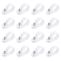 Swpeet 60 Pack White 1 Inch Nylon Plastic R-Type Cable Clips Clamp Kit by Swpeet